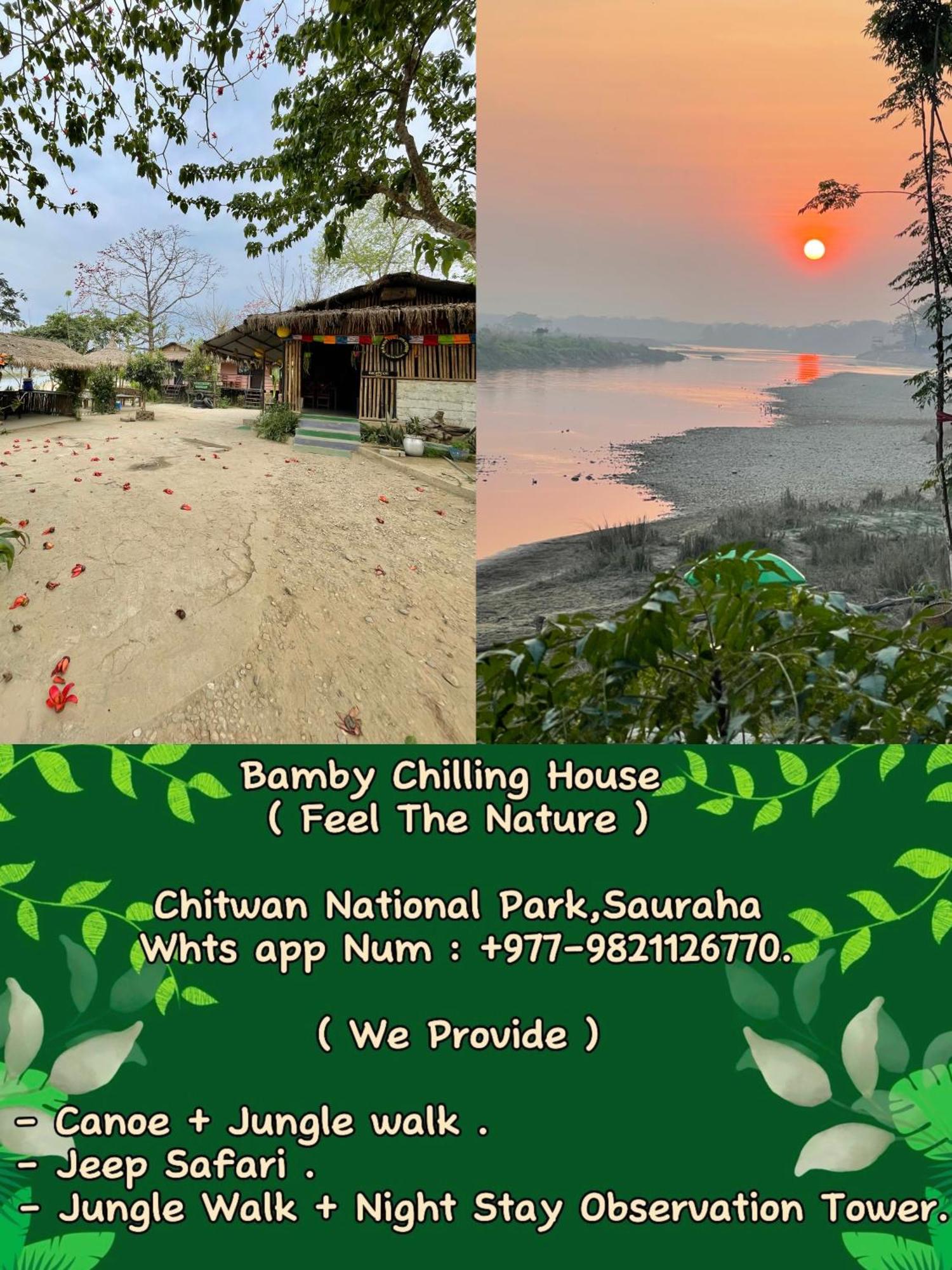 Bamby Chilling House - Feel The Nature Sauraha Buitenkant foto